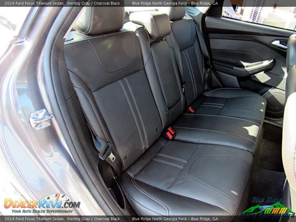 2014 Ford Focus Titanium Sedan Sterling Gray / Charcoal Black Photo #12