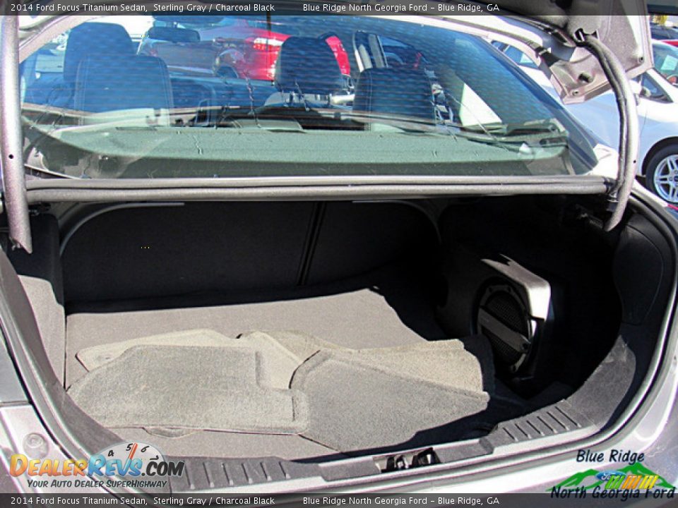 2014 Ford Focus Titanium Sedan Sterling Gray / Charcoal Black Photo #13