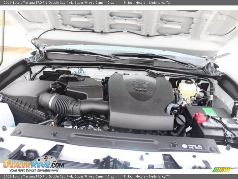 2019 Toyota Tacoma TRD Pro Double Cab 4x4 Super White / Cement Gray Photo #23
