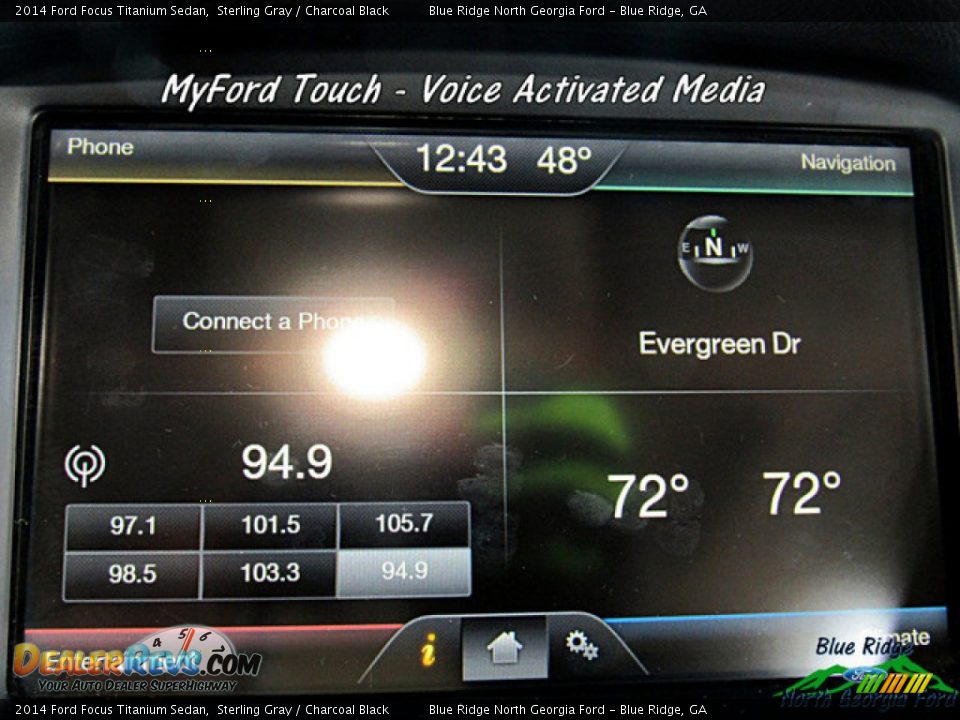 2014 Ford Focus Titanium Sedan Sterling Gray / Charcoal Black Photo #19