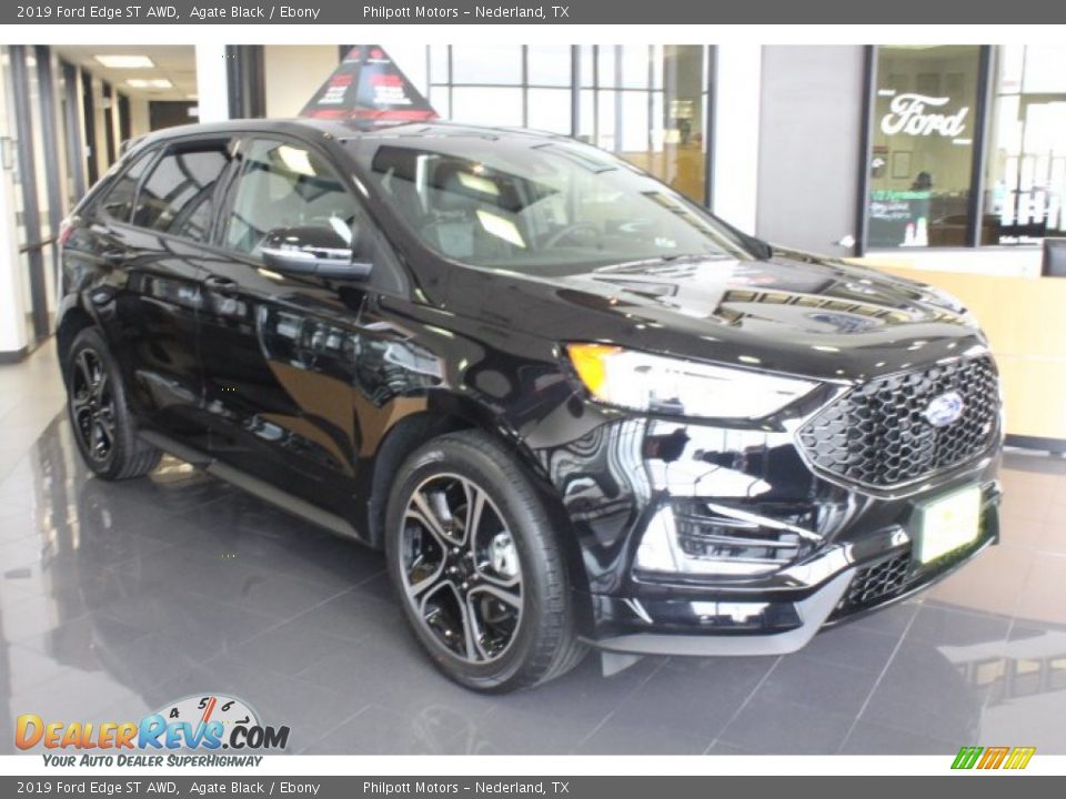 2019 Ford Edge ST AWD Agate Black / Ebony Photo #2