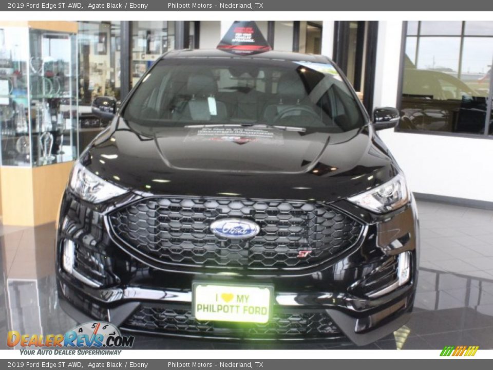 2019 Ford Edge ST AWD Agate Black / Ebony Photo #3