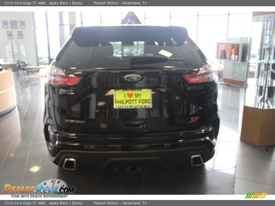 2019 Ford Edge ST AWD Agate Black / Ebony Photo #6