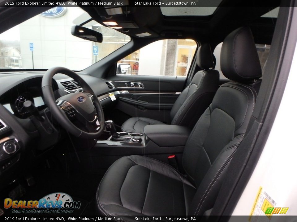 Front Seat of 2019 Ford Explorer Limited 4WD Photo #10