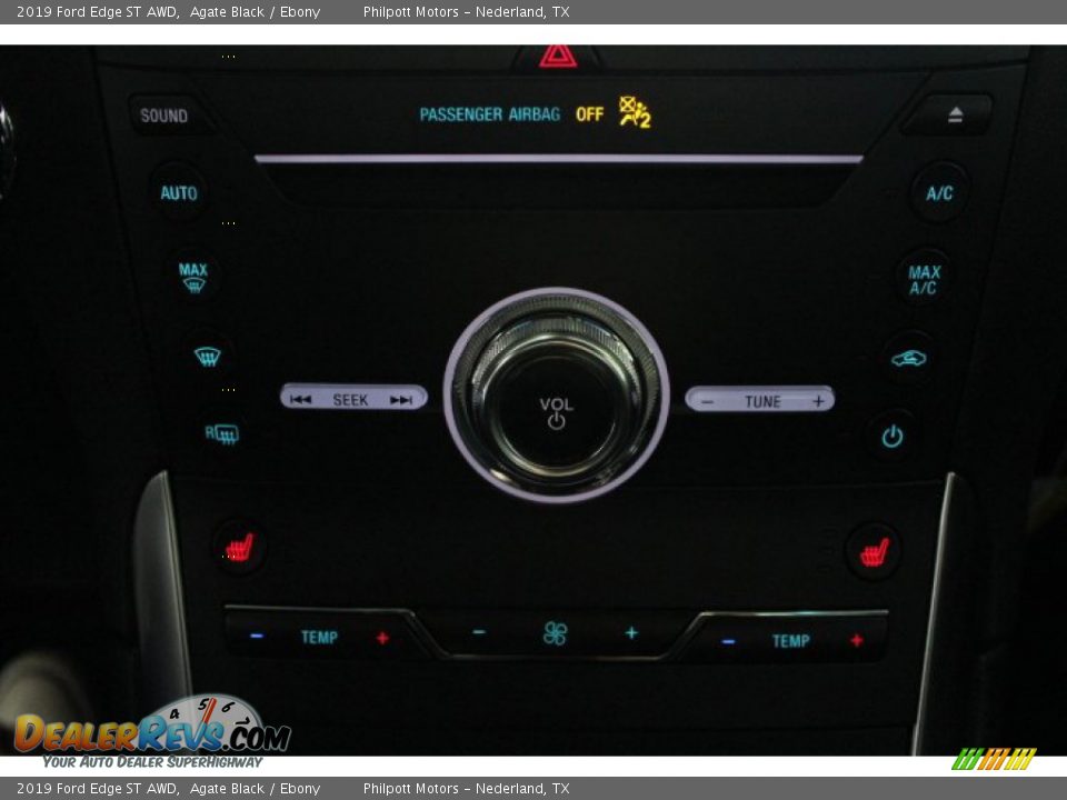 2019 Ford Edge ST AWD Agate Black / Ebony Photo #13
