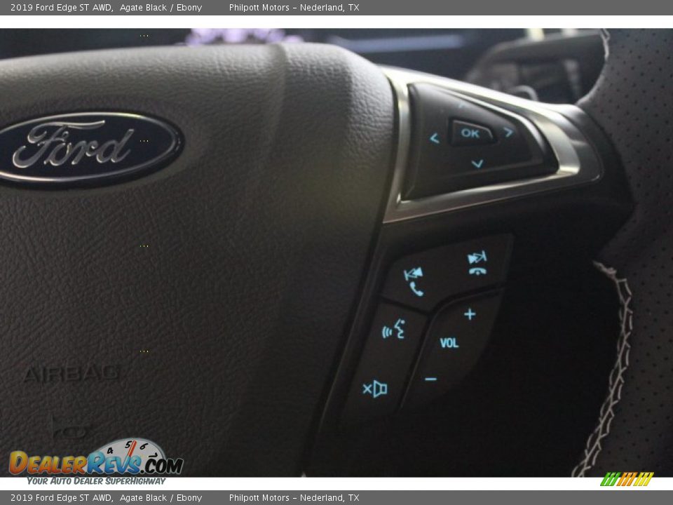 2019 Ford Edge ST AWD Agate Black / Ebony Photo #16