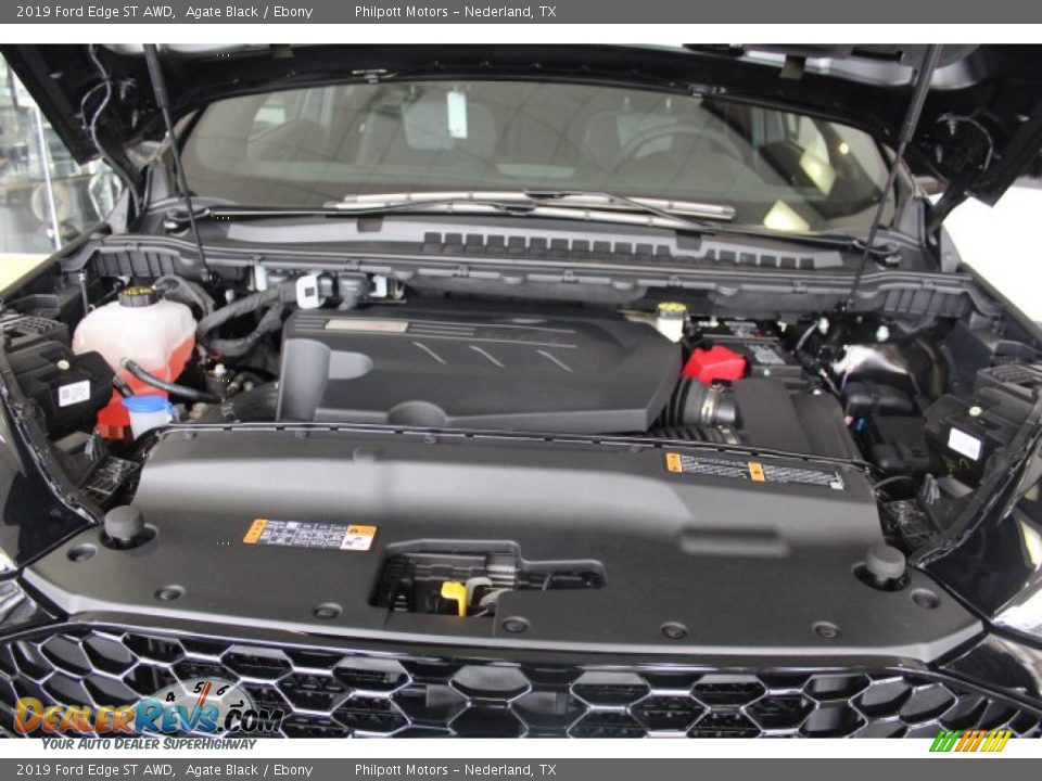 2019 Ford Edge ST AWD Agate Black / Ebony Photo #23