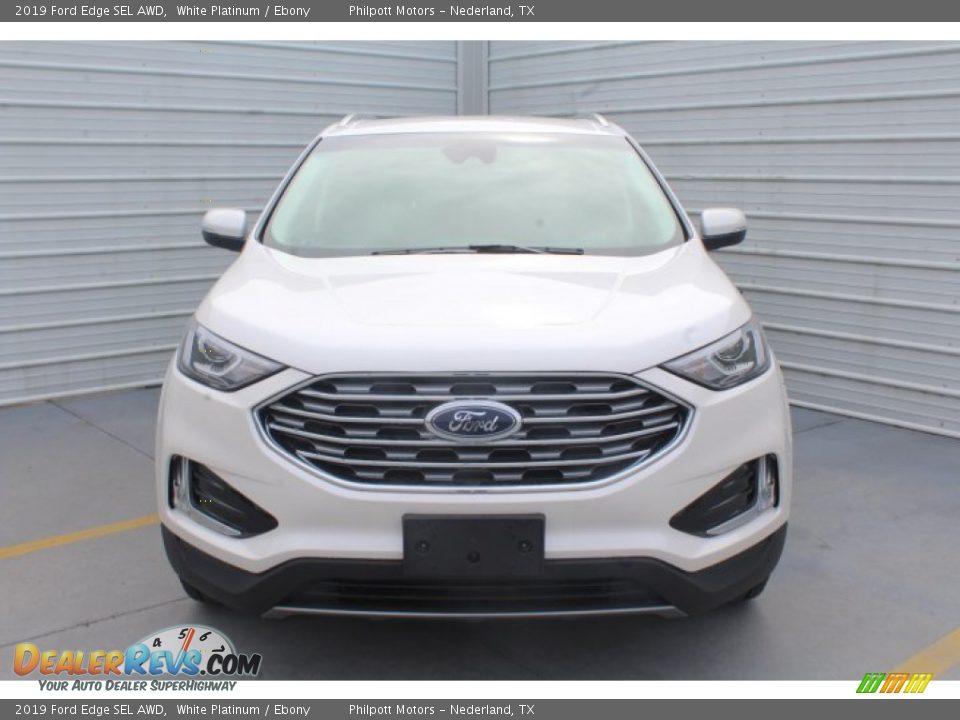 2019 Ford Edge SEL AWD White Platinum / Ebony Photo #3