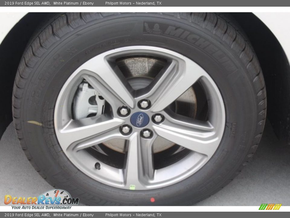 2019 Ford Edge SEL AWD White Platinum / Ebony Photo #5