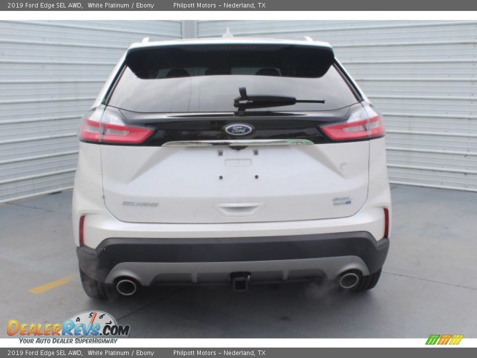 2019 Ford Edge SEL AWD White Platinum / Ebony Photo #7