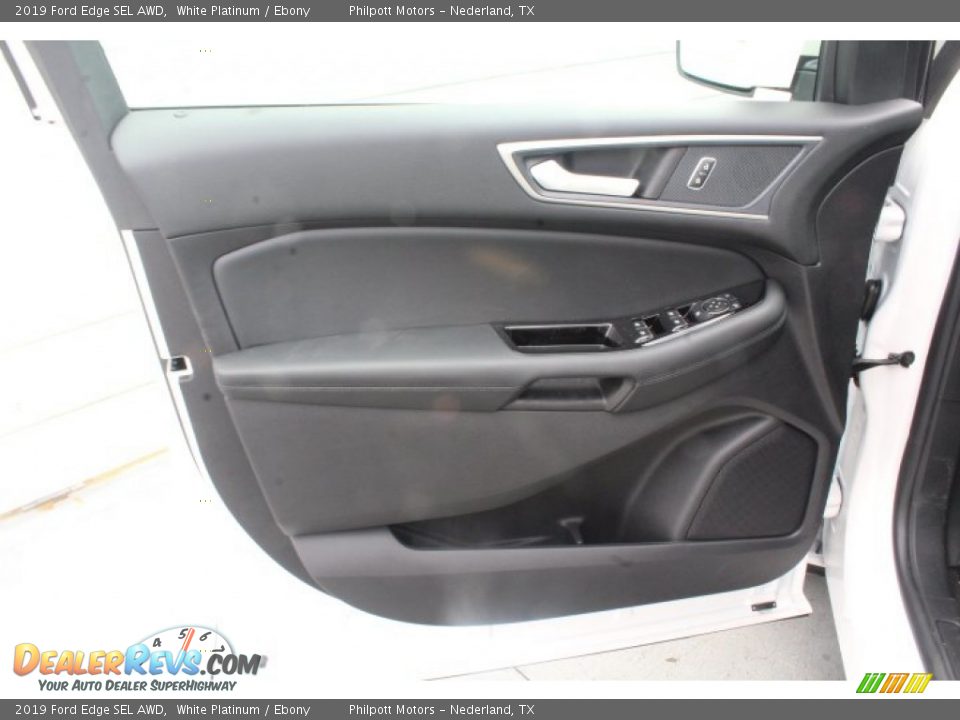 2019 Ford Edge SEL AWD White Platinum / Ebony Photo #9