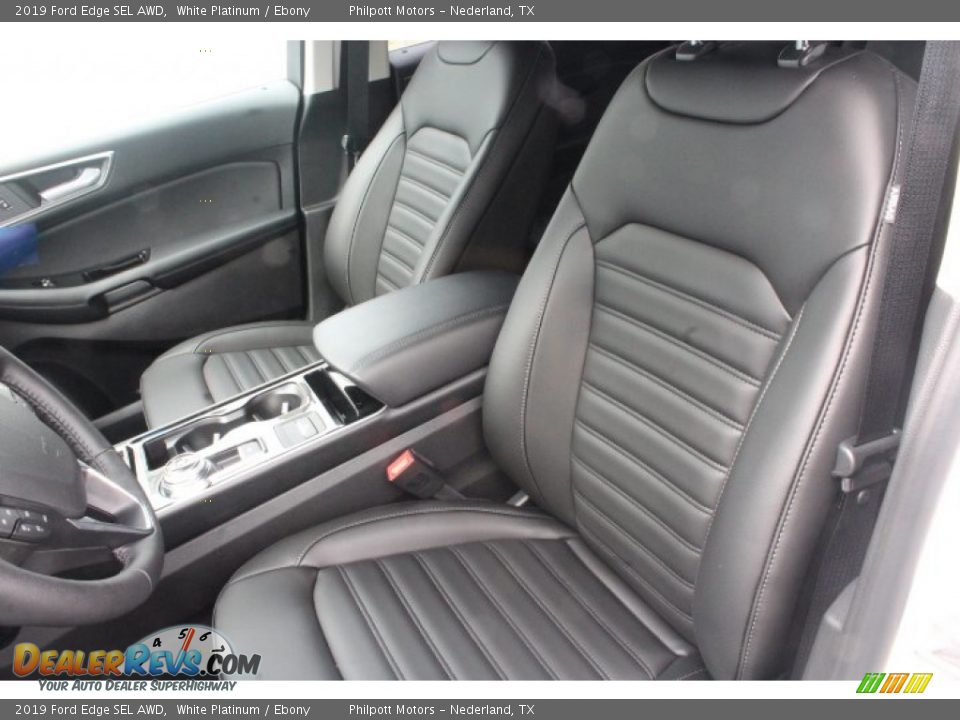 2019 Ford Edge SEL AWD White Platinum / Ebony Photo #10