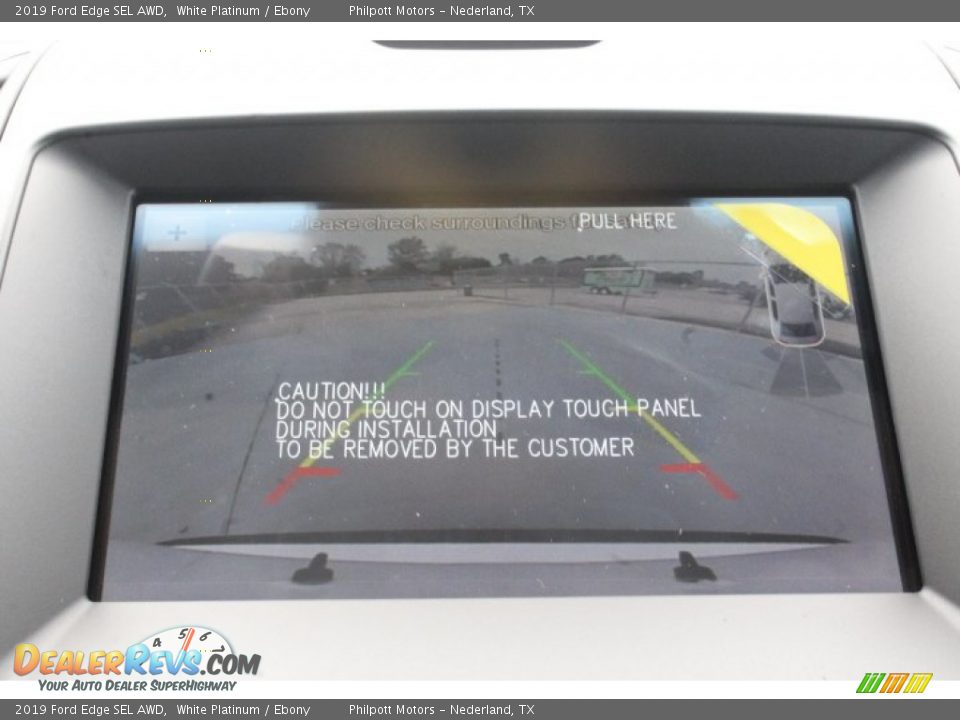 2019 Ford Edge SEL AWD White Platinum / Ebony Photo #14