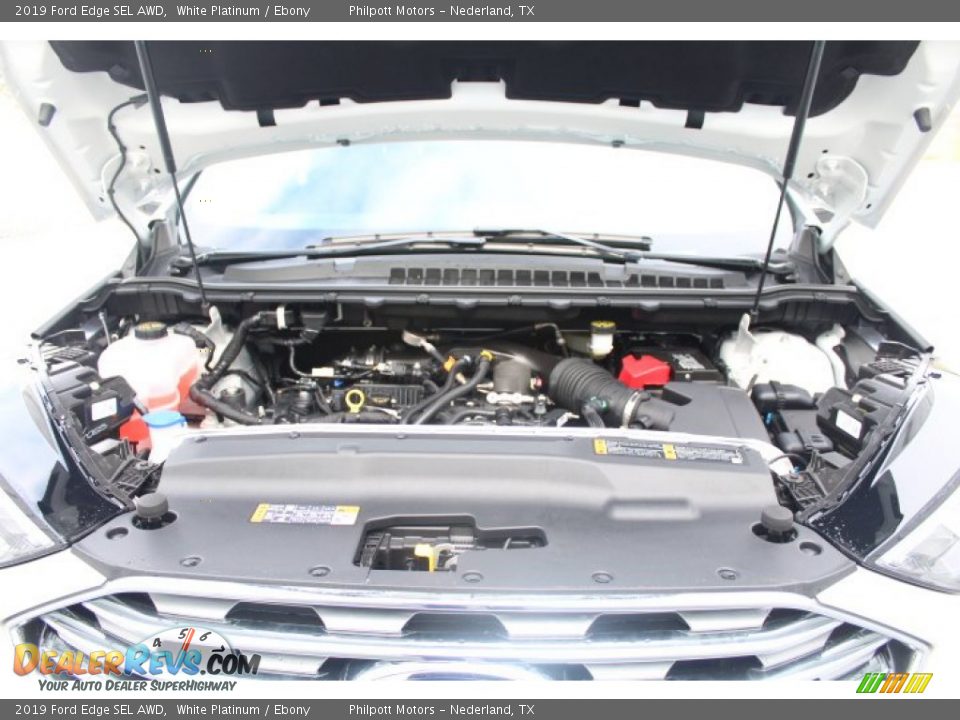 2019 Ford Edge SEL AWD White Platinum / Ebony Photo #23