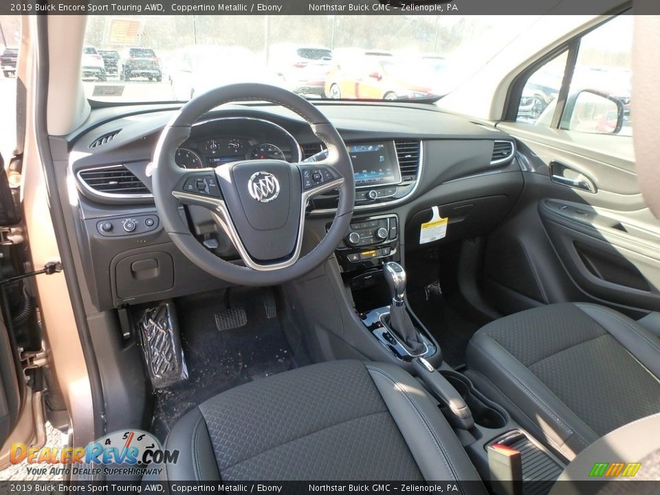 Ebony Interior - 2019 Buick Encore Sport Touring AWD Photo #13