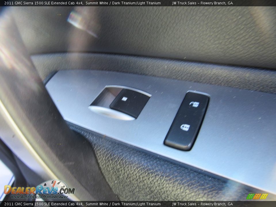 2011 GMC Sierra 1500 SLE Extended Cab 4x4 Summit White / Dark Titanium/Light Titanium Photo #10