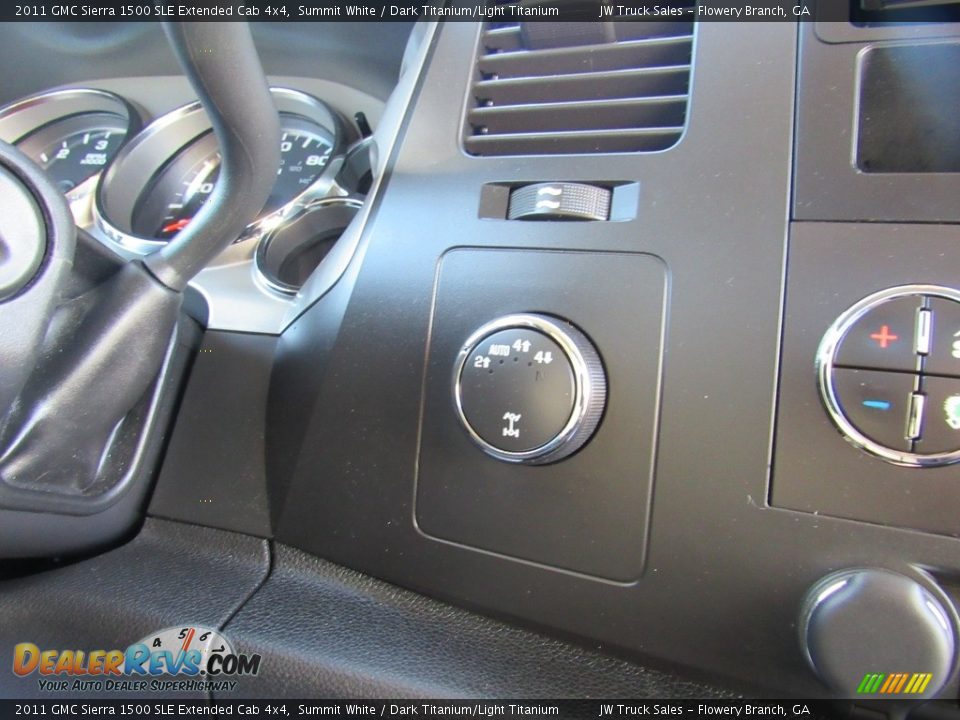 2011 GMC Sierra 1500 SLE Extended Cab 4x4 Summit White / Dark Titanium/Light Titanium Photo #16