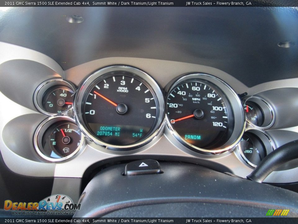 2011 GMC Sierra 1500 SLE Extended Cab 4x4 Summit White / Dark Titanium/Light Titanium Photo #22