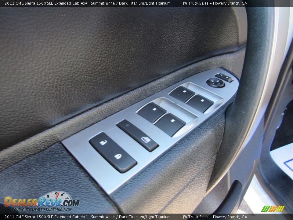 2011 GMC Sierra 1500 SLE Extended Cab 4x4 Summit White / Dark Titanium/Light Titanium Photo #24
