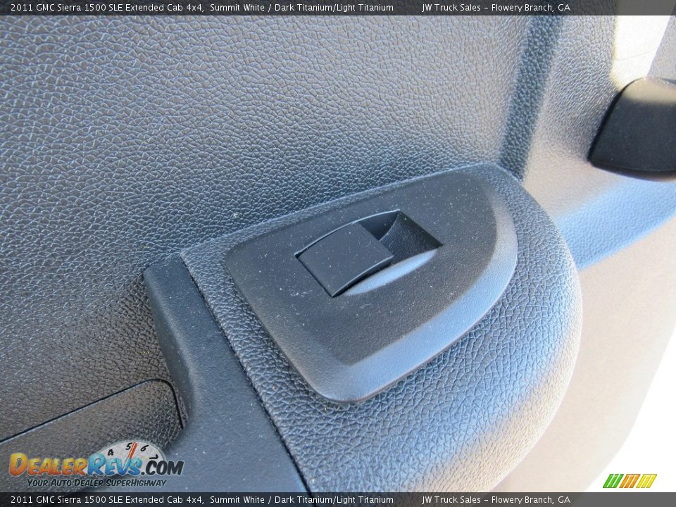 2011 GMC Sierra 1500 SLE Extended Cab 4x4 Summit White / Dark Titanium/Light Titanium Photo #27