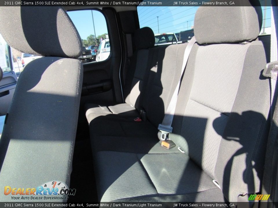 2011 GMC Sierra 1500 SLE Extended Cab 4x4 Summit White / Dark Titanium/Light Titanium Photo #28