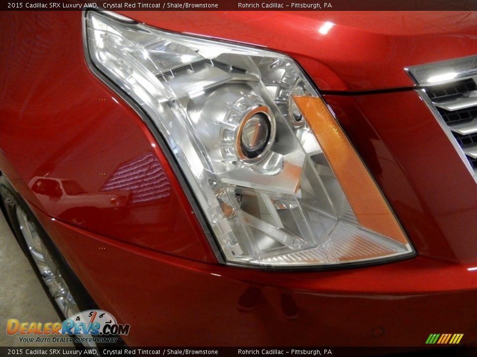 2015 Cadillac SRX Luxury AWD Crystal Red Tintcoat / Shale/Brownstone Photo #10