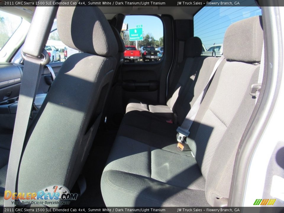 2011 GMC Sierra 1500 SLE Extended Cab 4x4 Summit White / Dark Titanium/Light Titanium Photo #29