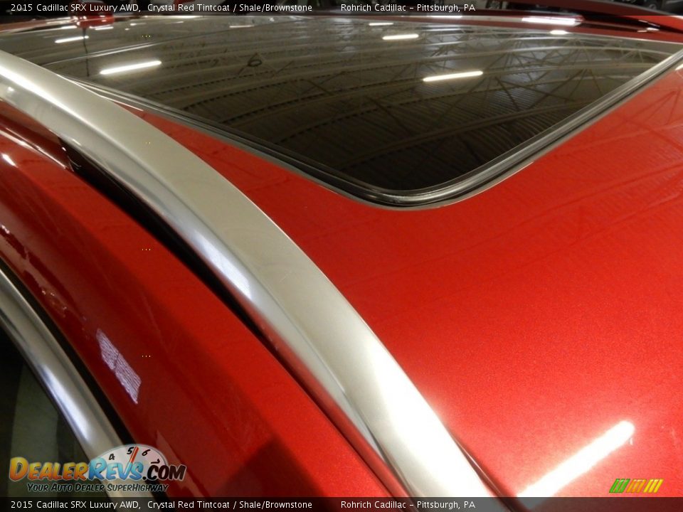 2015 Cadillac SRX Luxury AWD Crystal Red Tintcoat / Shale/Brownstone Photo #14