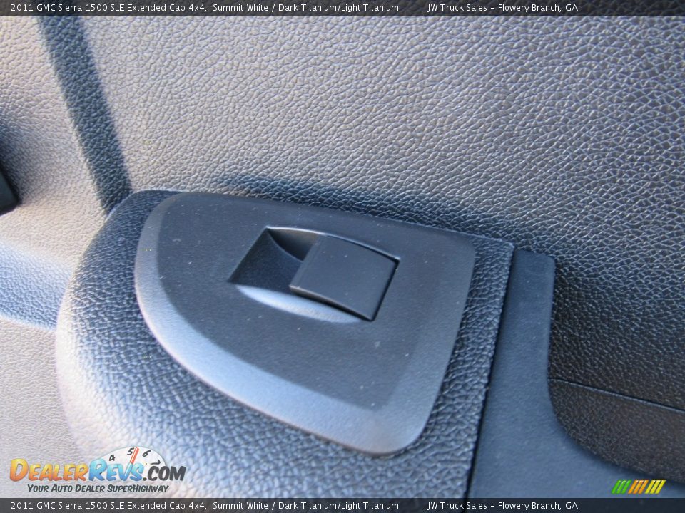 2011 GMC Sierra 1500 SLE Extended Cab 4x4 Summit White / Dark Titanium/Light Titanium Photo #32