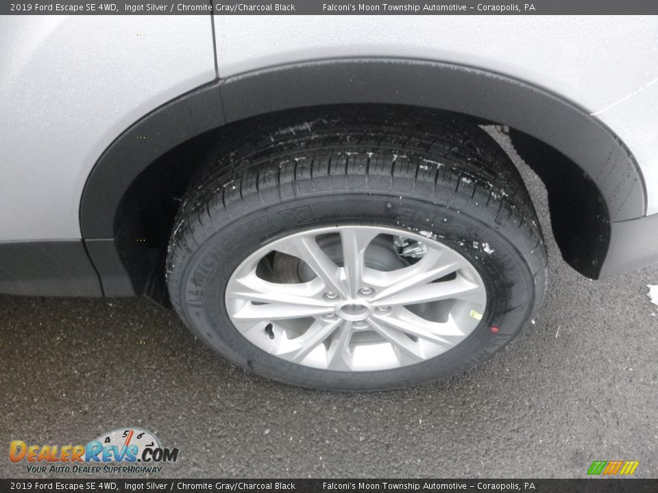 2019 Ford Escape SE 4WD Ingot Silver / Chromite Gray/Charcoal Black Photo #7