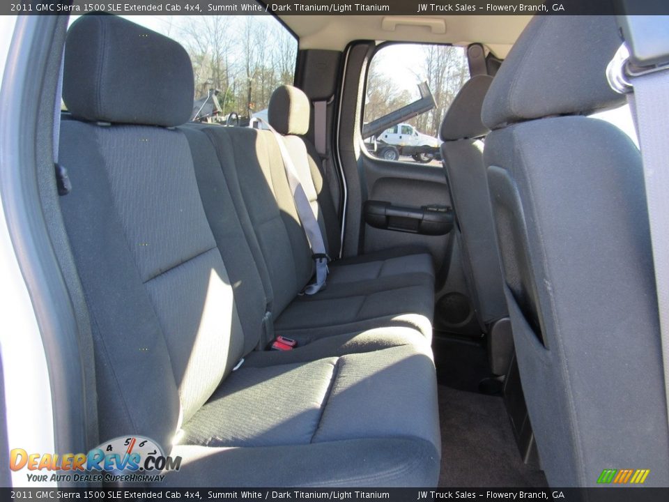 2011 GMC Sierra 1500 SLE Extended Cab 4x4 Summit White / Dark Titanium/Light Titanium Photo #34