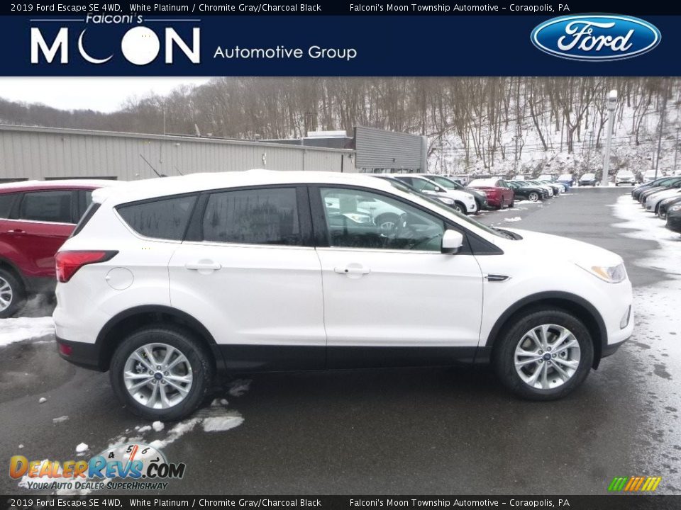 2019 Ford Escape SE 4WD White Platinum / Chromite Gray/Charcoal Black Photo #1
