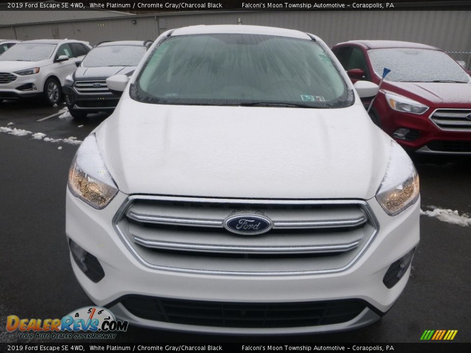 2019 Ford Escape SE 4WD White Platinum / Chromite Gray/Charcoal Black Photo #4