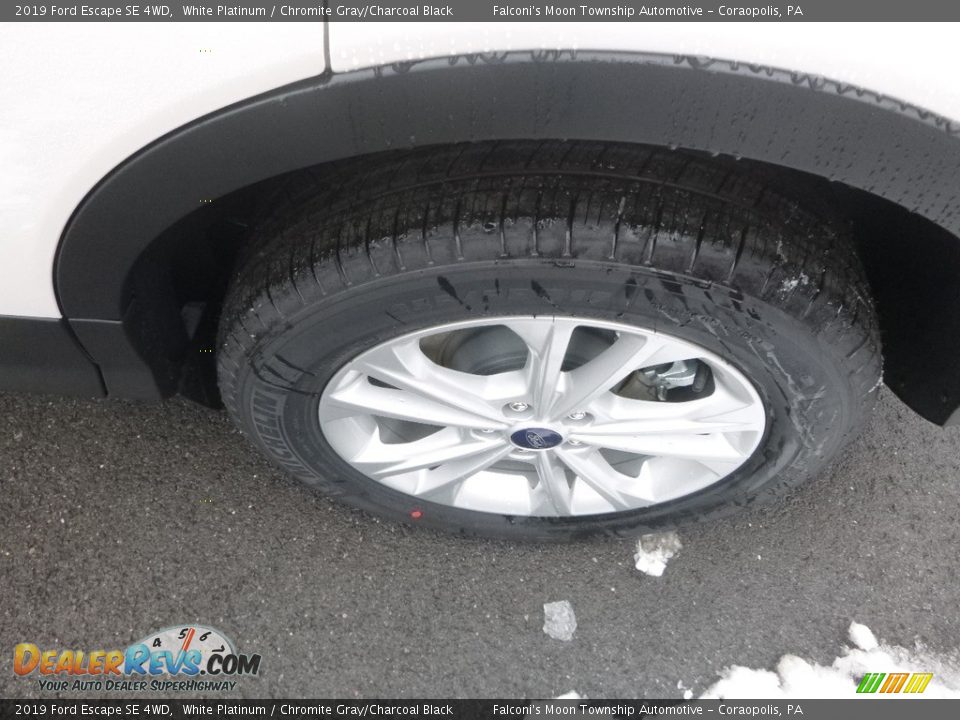 2019 Ford Escape SE 4WD White Platinum / Chromite Gray/Charcoal Black Photo #7
