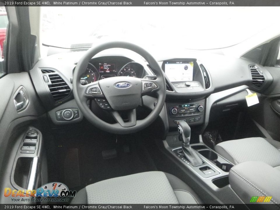 2019 Ford Escape SE 4WD White Platinum / Chromite Gray/Charcoal Black Photo #9
