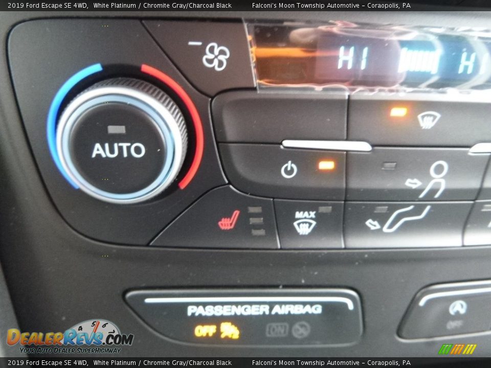 2019 Ford Escape SE 4WD White Platinum / Chromite Gray/Charcoal Black Photo #15