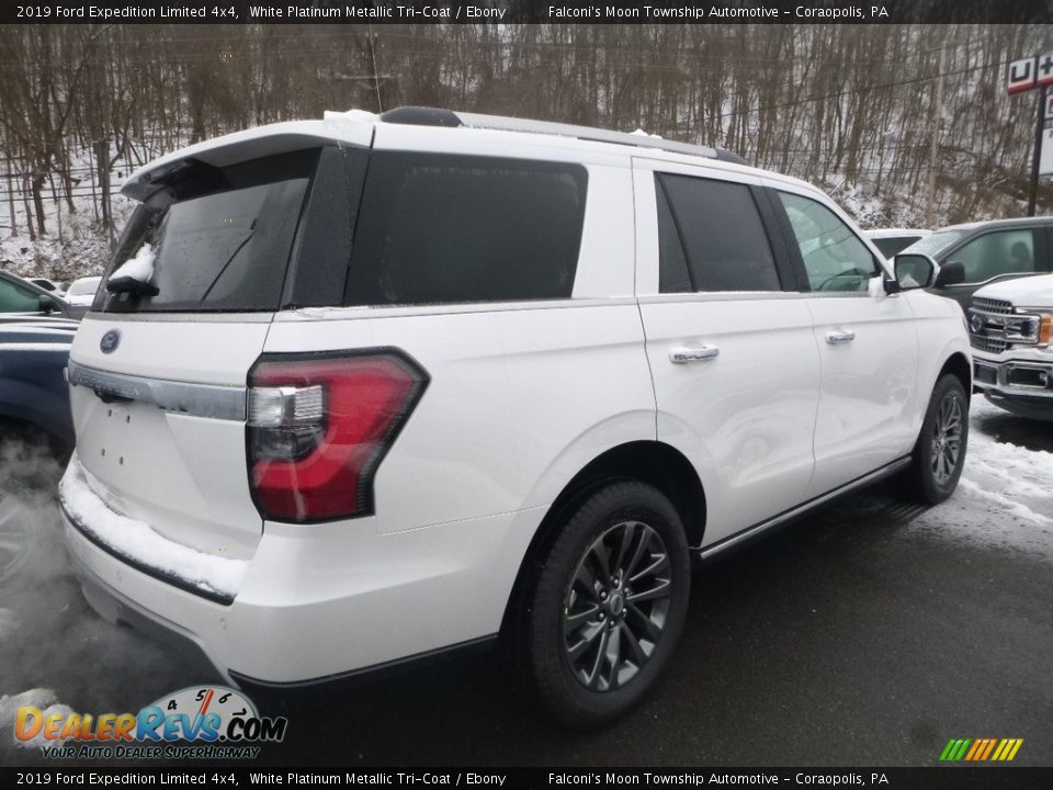 2019 Ford Expedition Limited 4x4 White Platinum Metallic Tri-Coat / Ebony Photo #2