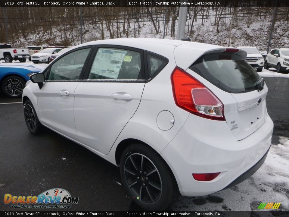 2019 Ford Fiesta SE Hatchback Oxford White / Charcoal Black Photo #6