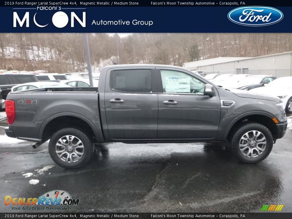 2019 Ford Ranger Lariat SuperCrew 4x4 Magnetic Metallic / Medium Stone Photo #1