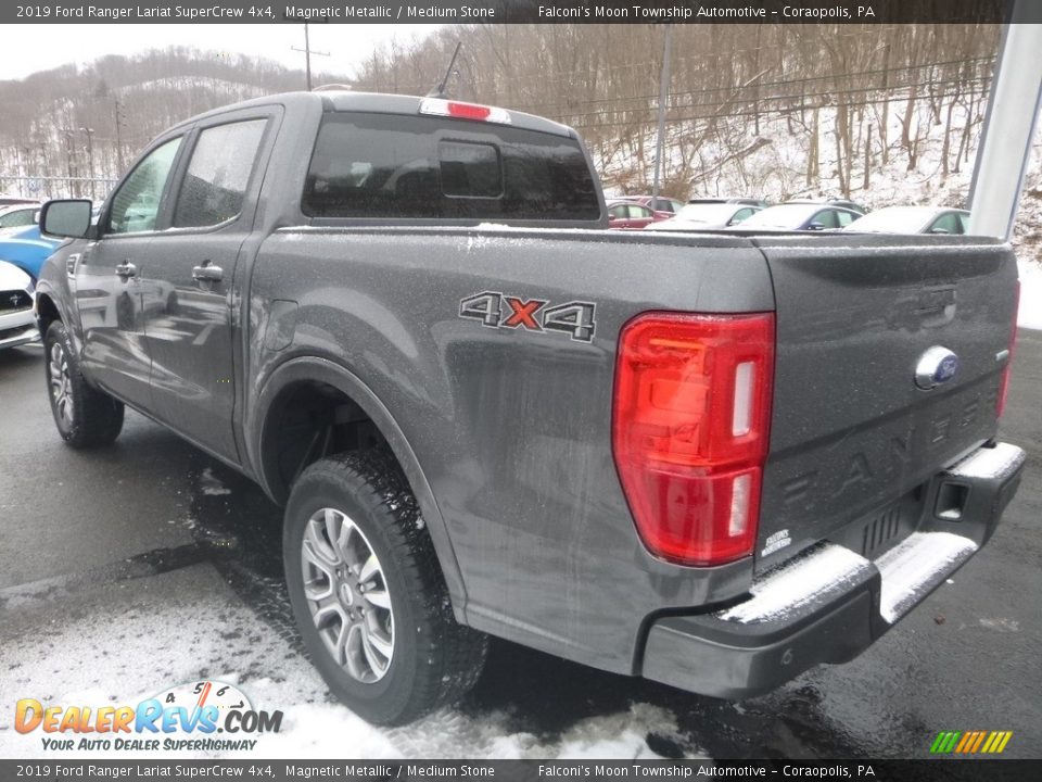 2019 Ford Ranger Lariat SuperCrew 4x4 Magnetic Metallic / Medium Stone Photo #6