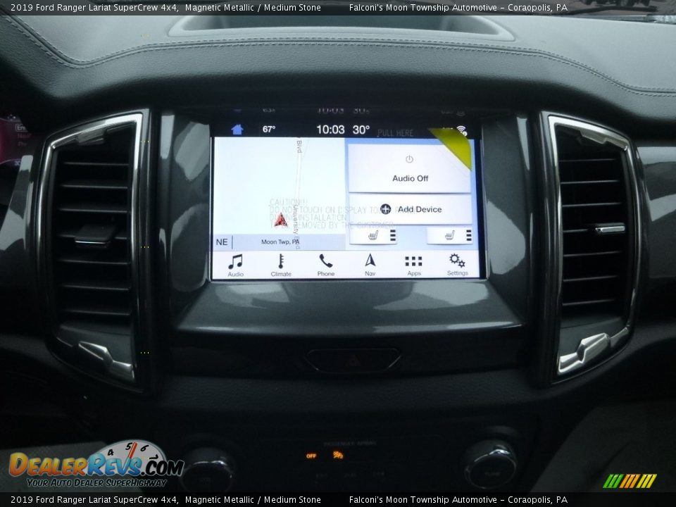 Controls of 2019 Ford Ranger Lariat SuperCrew 4x4 Photo #14