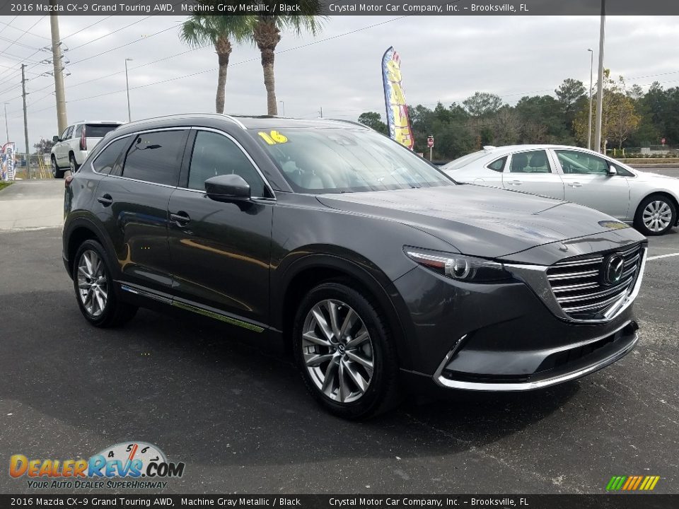 2016 Mazda CX-9 Grand Touring AWD Machine Gray Metallic / Black Photo #7
