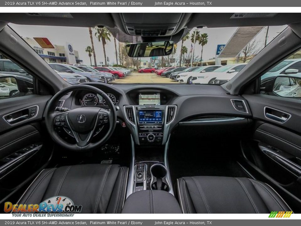 Ebony Interior - 2019 Acura TLX V6 SH-AWD Advance Sedan Photo #9