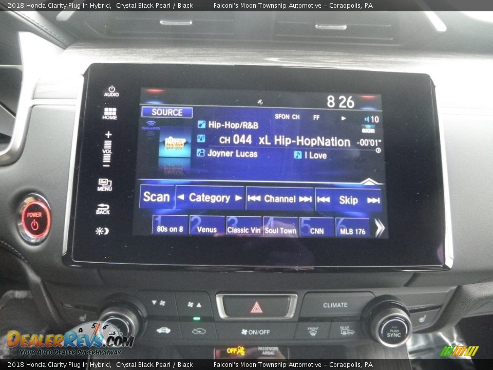 2018 Honda Clarity Plug In Hybrid Crystal Black Pearl / Black Photo #13