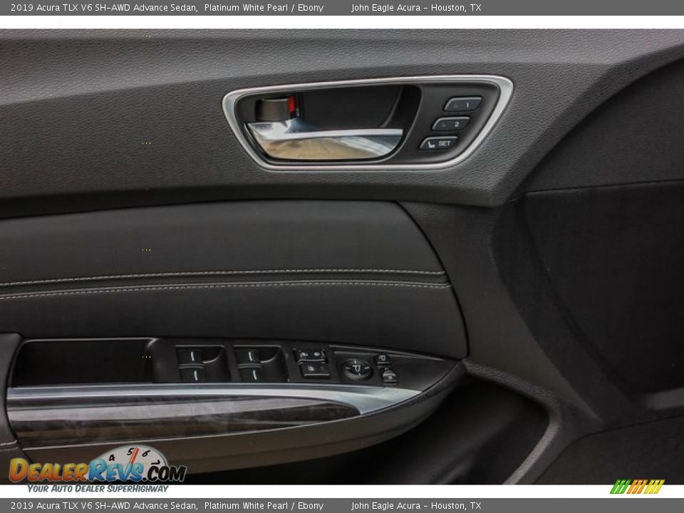 2019 Acura TLX V6 SH-AWD Advance Sedan Platinum White Pearl / Ebony Photo #12
