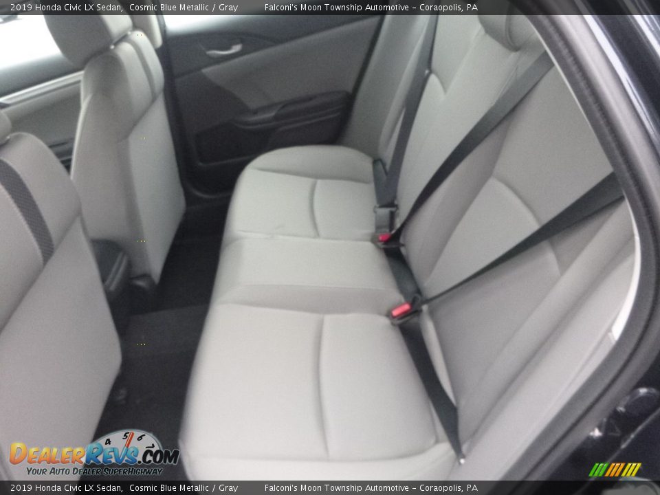 2019 Honda Civic LX Sedan Cosmic Blue Metallic / Gray Photo #10