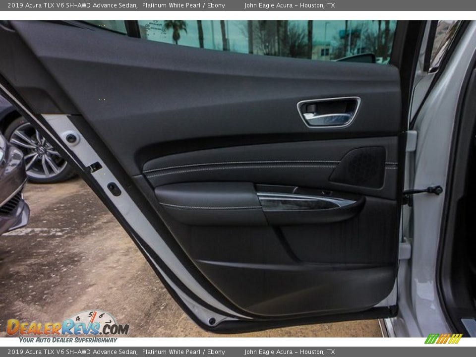 2019 Acura TLX V6 SH-AWD Advance Sedan Platinum White Pearl / Ebony Photo #17