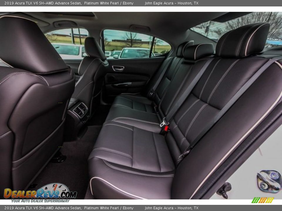 2019 Acura TLX V6 SH-AWD Advance Sedan Platinum White Pearl / Ebony Photo #18