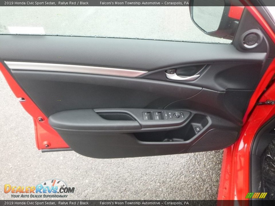 2019 Honda Civic Sport Sedan Rallye Red / Black Photo #12