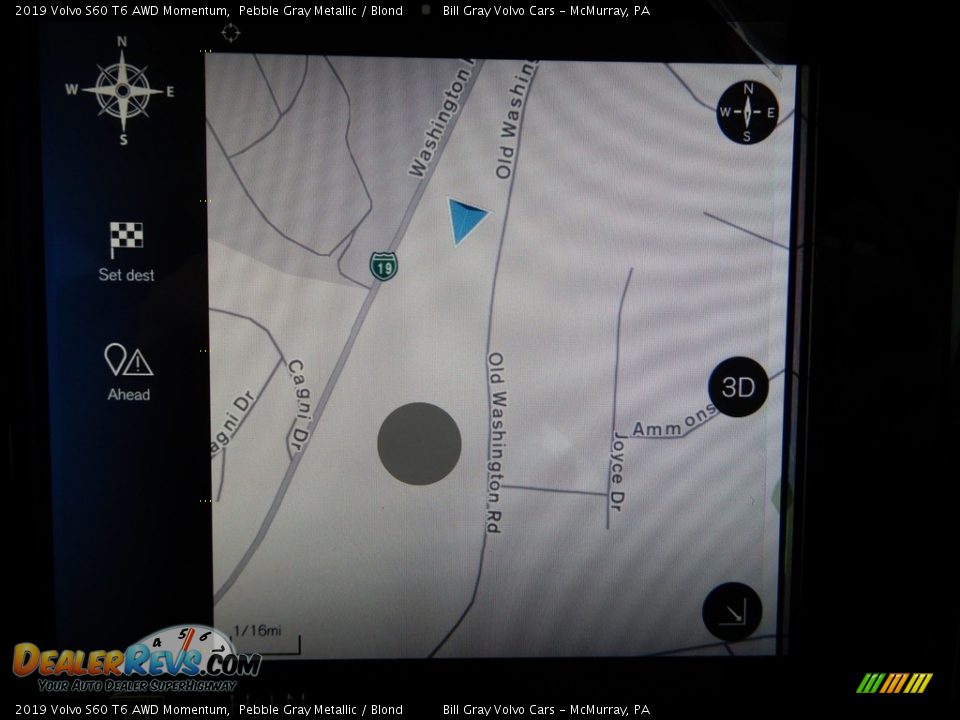 2019 Volvo S60 T6 AWD Momentum Pebble Gray Metallic / Blond Photo #13